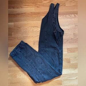 Free People We The Free Black Denim Overalls